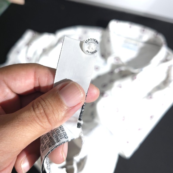 Xcaster Outdoor Polo Shirt Men's XL White Anchor Lifebuoy Print Performances Geo - Picture 10 of 12